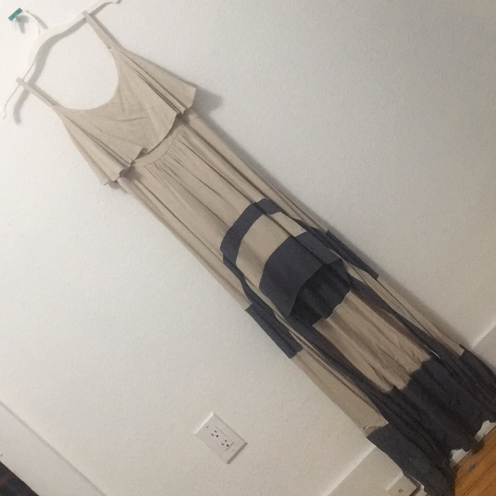 Color Blocked High-Low Boutique Maxi